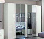 High Gloss Lacquer Onda DROP Bedroom Set WHITE p6734 By ESF Furniture 39
