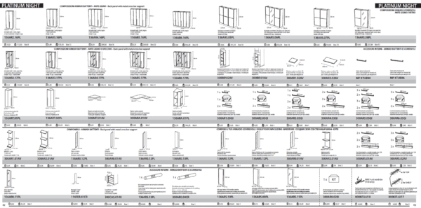 High Gloss Lacquer Platinum LEGNO Bedroom Set SILVER BIRCH p7784 By ESF Furniture - Image 9