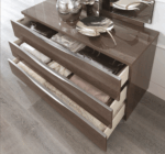 High Gloss Lacquer Platinum LEGNO Bedroom Set SILVER BIRCH p7784 By ESF Furniture 38