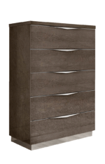 High Gloss Lacquer Platinum LEGNO Dressers & Mirror SILVER BIRCH p11040 By ESF Furniture 16