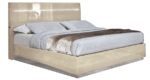 High Gloss Lacquer Platinum LEGNO Bed IVORY BETULLIA SABBIA p12060 By ESF Furniture ESF Furniture Mobilia Cleopatra 11 High Gloss Lacquer Platinum LEGNO Bed IVORY BETULLIA SABBIA p12060 By ESF Furniture 11