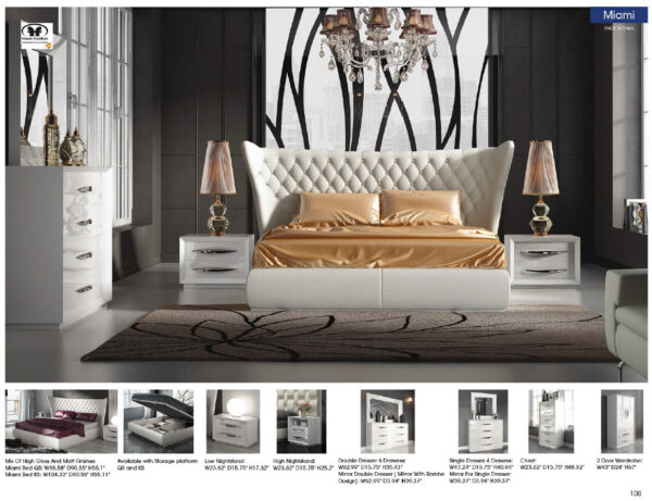 Spanish Bedroom Furniture Miami Bedroom p8342 By ESF Furniture - Image 2