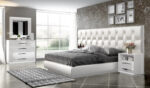 High Gloss Lacquer, Mat Emporio White Bedroom Set p9879 By ESF Furniture ESF Furniture Mobilia Cleopatra 15 High Gloss Lacquer, Mat Emporio White Bedroom Set p9879 By ESF Furniture 15