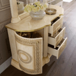 High Gloss Lacquer Aida 2 door Buffet Ivory i24041 By ESF Furniture Curio & Buffet Mobilia Cleopatra 8 High Gloss Lacquer Aida 2 door Buffet Ivory i24041 By ESF Furniture 8