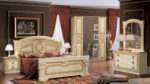 High Gloss Lacquer Aida Ivory 4 Door Wardrobe i23997 By ESF Furniture 11