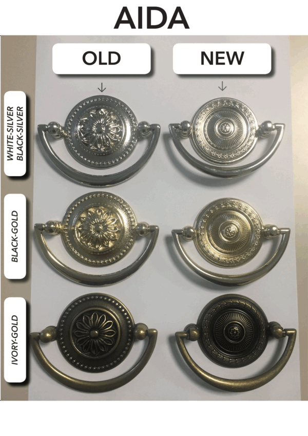 High Gloss Lacquer Aida Ivory Bedroom Set w/Gold, Camelgroup Italy p500 By ESF Furniture - Image 8