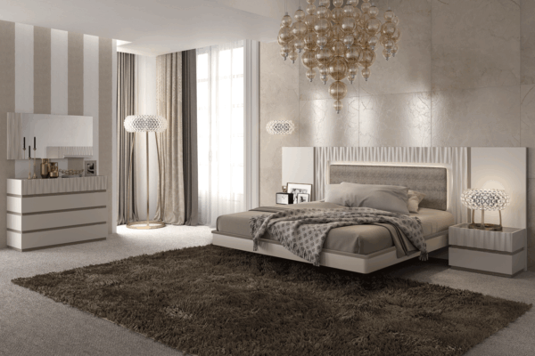 Mat Marina Taupe Bed p11679 By ESF Furniture - Image 4