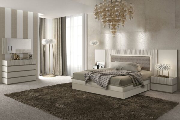 Mat Marina Taupe Bed p11679 By ESF Furniture - Image 2