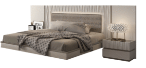 Mat Marina Taupe Bed P11679 By Esf Furniture | Mobilia Cleopatra Mat Marina Taupe Bed p11679 By ESF Furniture
