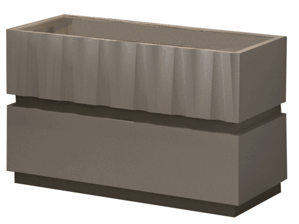 Mat, Shiny Marina Nightstand Taupe i26188 By ESF Furniture - Image 2