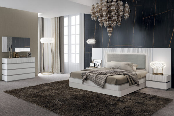 Mat Marina White Bedroom Set p12185 By ESF Furniture - Image 6