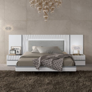 Mat Marina White Bed P12194 By Esf Furniture | Mobilia Cleopatra Mat Marina White Bed p12194 By ESF Furniture