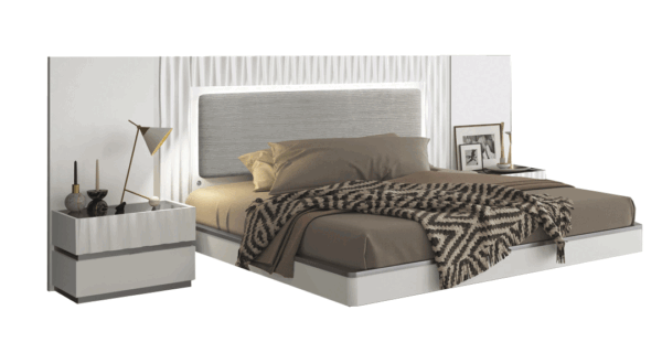 Mat Marina White Bed p12194 By ESF Furniture - Image 2
