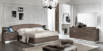 High Gloss Lacquer Platinum DROP Bedroom Set SILVER BIRCH p8039 By ESF Furniture 35