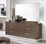 High Gloss Lacquer Platinum DROP Bedroom Set SILVER BIRCH p8039 By ESF Furniture 42