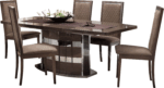 High Gloss Lacquer Platinum Slim Dining Table i27820 By ESF Furniture Dining Room Furniture Mobilia Cleopatra 12 High Gloss Lacquer Platinum Slim Dining Table i27820 By ESF Furniture 12