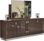 High Gloss Lacquer Platinum Slim Dining Set p8340 By ESF Furniture 29