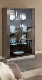 High Gloss Lacquer Platinum Slim Dining Set p8340 By ESF Furniture 31