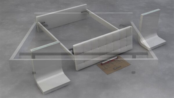 High Gloss Lacquer Granada Bed p11672 By ESF Furniture - Image 6