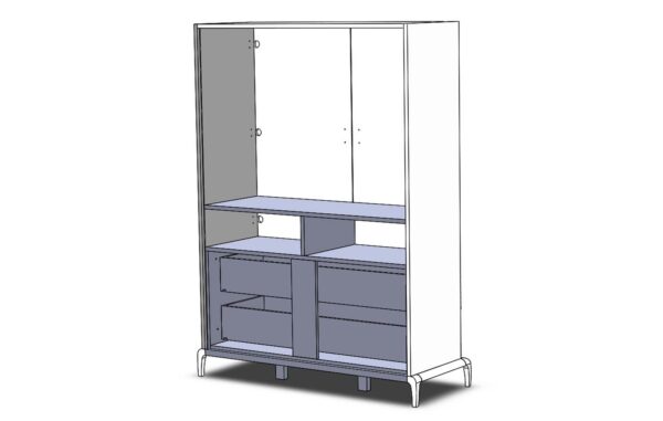 High Gloss Lacquer, Mat Cordoba Bedroom Set p8357 By ESF Furniture - Image 5