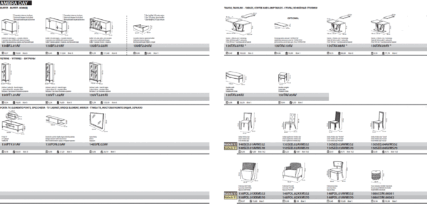 High Gloss Lacquer Ambra Dining Room Set p9251 By ESF Furniture - Image 11