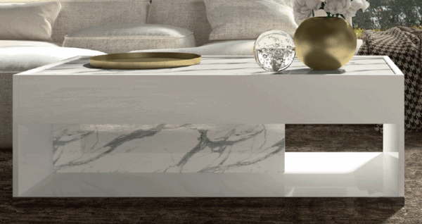 High Gloss Lacquer Carrara Coffee Table i32104 By ESF Furniture 11