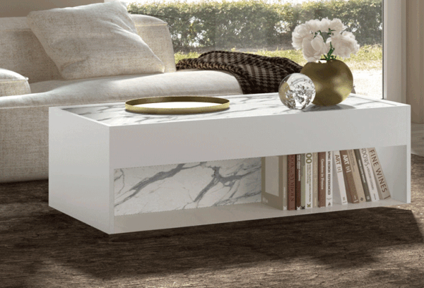 High Gloss Lacquer Carrara Coffee Table i32104 By ESF Furniture 12