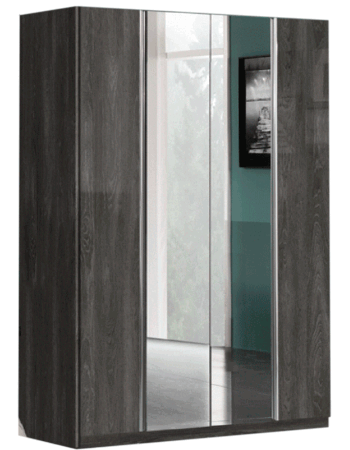 High Gloss Lacquer Oxford 4 Door Wardrobe i23978 By ESF Furniture