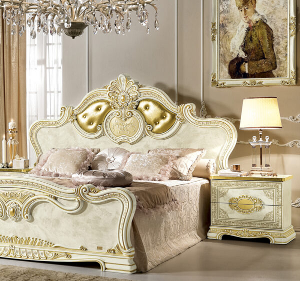 High Gloss Lacquer Leonardo Bed p11711 By ESF Furniture 11