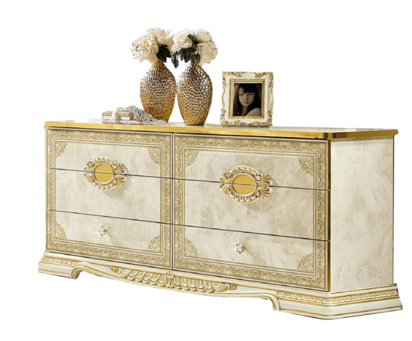 High Gloss Lacquer Leonardo Double Dresser i26149 By ESF Furniture 7