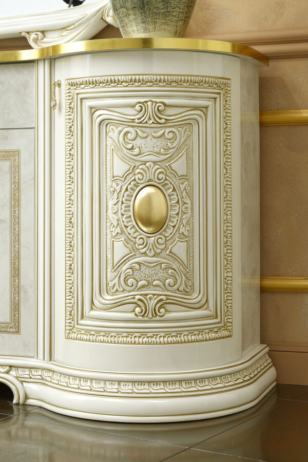 White Lacquer Dining Set Leonardo p5086 By ESF Furniture - Image 7