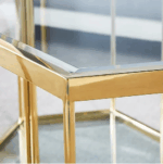 ET1042 End Table Glass by Artisan furniture End Tables Mobilia Cleopatra 32 ET1042 End Table Glass by Artisan furniture 32