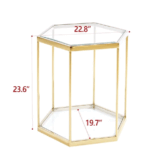ET1042 End Table Glass by Artisan furniture End Tables Mobilia Cleopatra 34 ET1042 End Table Glass by Artisan furniture 34