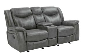 Conrad Upholstered Motion Loveseat Cool Grey 650355 By Coaster Furniture | Mobilia Cleopatra Conrad Upholstered Motion Loveseat Cool Grey 650355 by Coaster Furniture