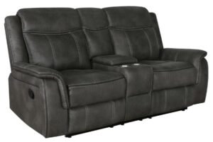 Lawrence Upholstered Tufted Back Motion Loveseat 603505 By Coaster Furniture | Mobilia Cleopatra Lawrence Upholstered Tufted Back Motion Loveseat 603505 by Coaster Furniture