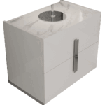High Gloss Lacquer Carrara Nightstand White i28813 By ESF Furniture 10