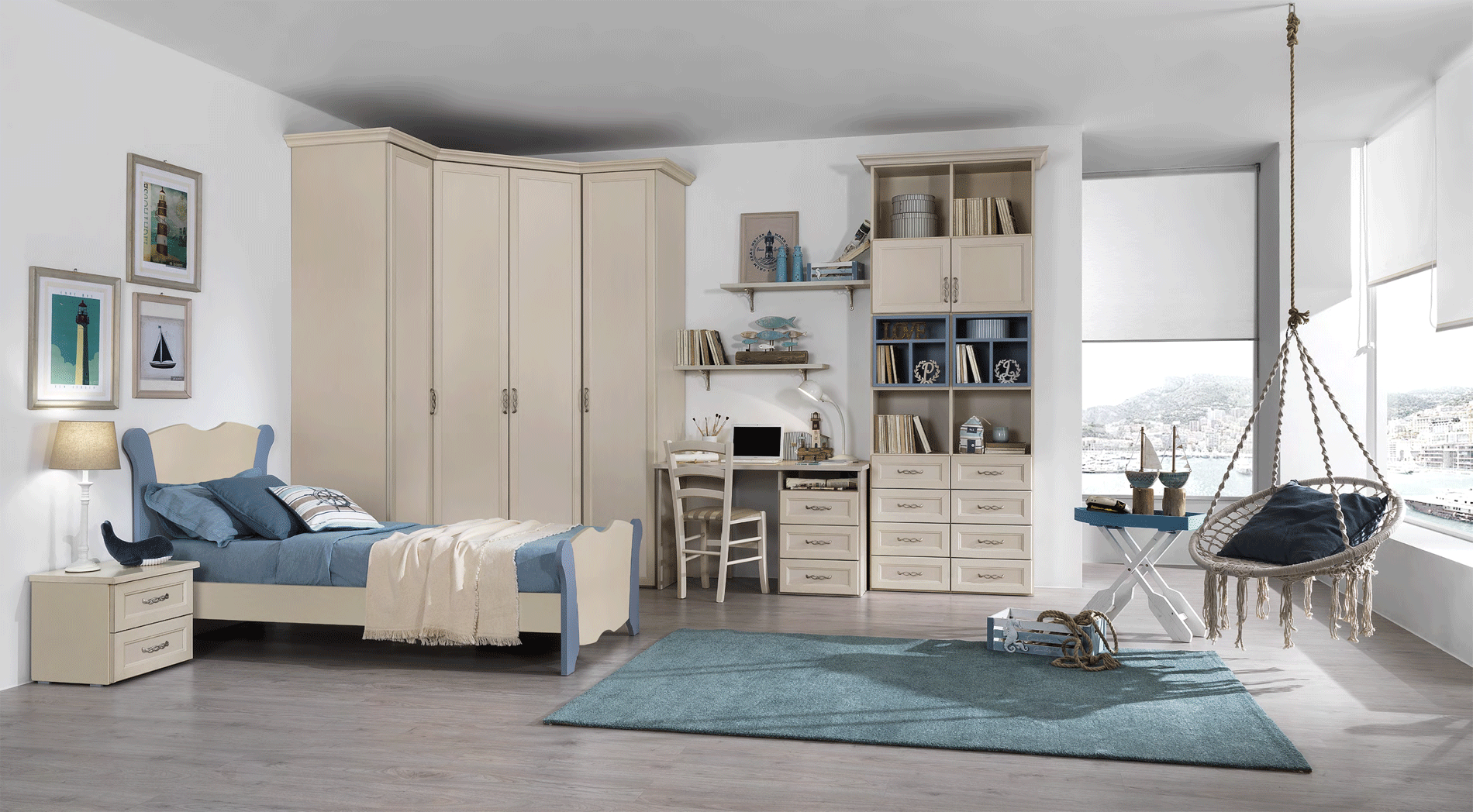 AF20 Beige Bedroom Set p12766 By ESF Furniture