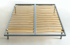 Wooden Slats Frame QS Camel Bent w/legs (Made in Italy)