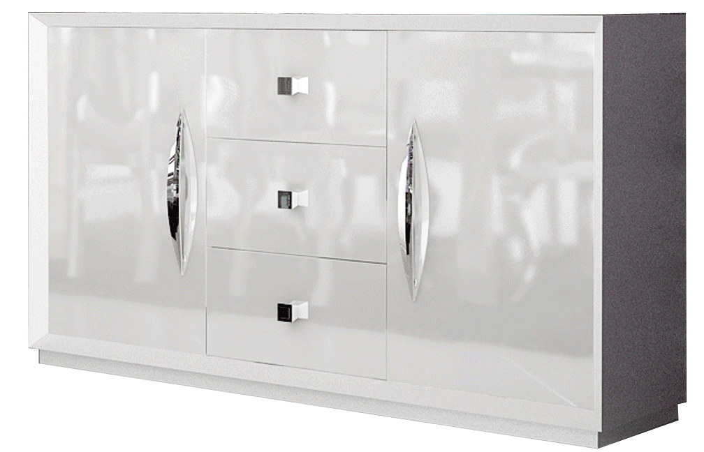 High Gloss Lacquer Carmen Buffet White i24035 By ESF Furniture