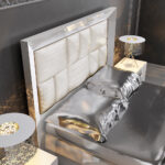 High Gloss Lacquer, Mat Carmen Bed White p11781 By ESF Furniture 18