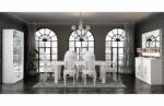 High Gloss Lacquer, Mat Carmen White Dining Table i27703 By ESF Furniture Dining Room Furniture Mobilia Cleopatra 16 High Gloss Lacquer, Mat Carmen White Dining Table i27703 By ESF Furniture 16