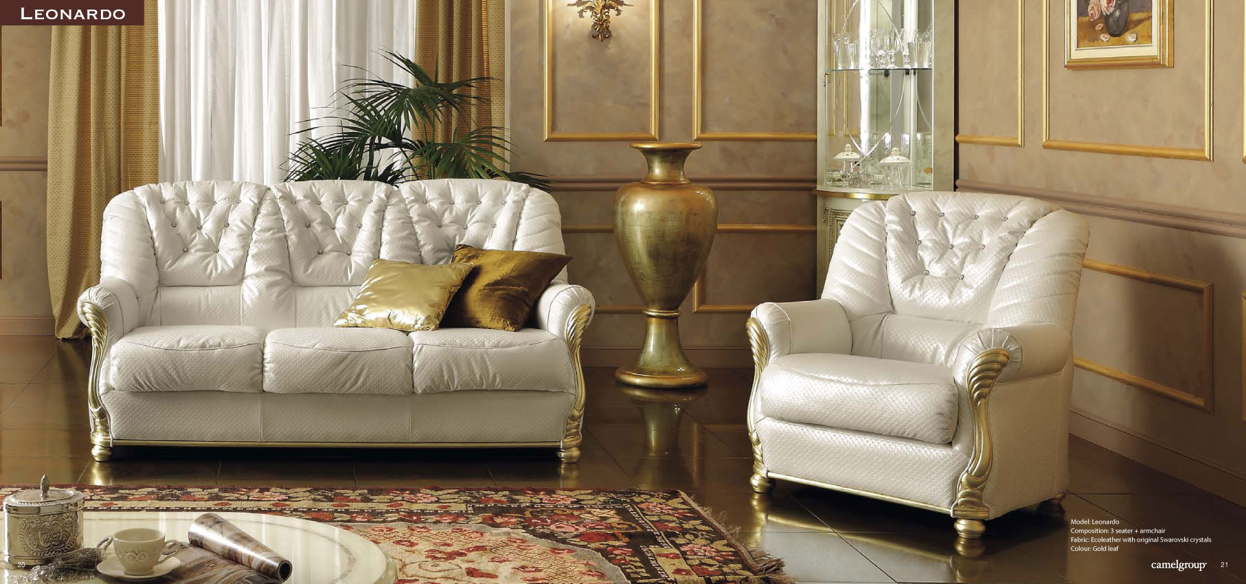 Leonardo Living Set i36225 By ESF Furniture