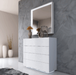 Wave Dressers / mirrors White p12673 By ESF Furniture 22