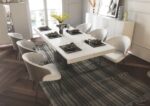 Wave Dining White Set p12656 By ESF Furniture Dining Room Furniture Mobilia Cleopatra 40 Wave Dining White Set p12656 By ESF Furniture 40