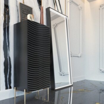 Wave Dark grey Chest p12867 By ESF Furniture