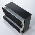 Wave Dressers / Mirrors Dark grey p12671 By ESF Furniture 19