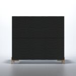 Shiny Wave Bedroom Dark grey Set p12665 By ESF Furniture 52