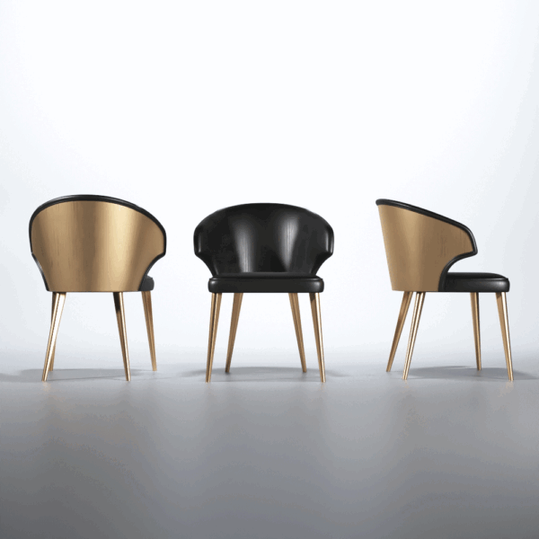 Shiny Wave Dining Dark grey Set p12655 By ESF Furniture - Image 9