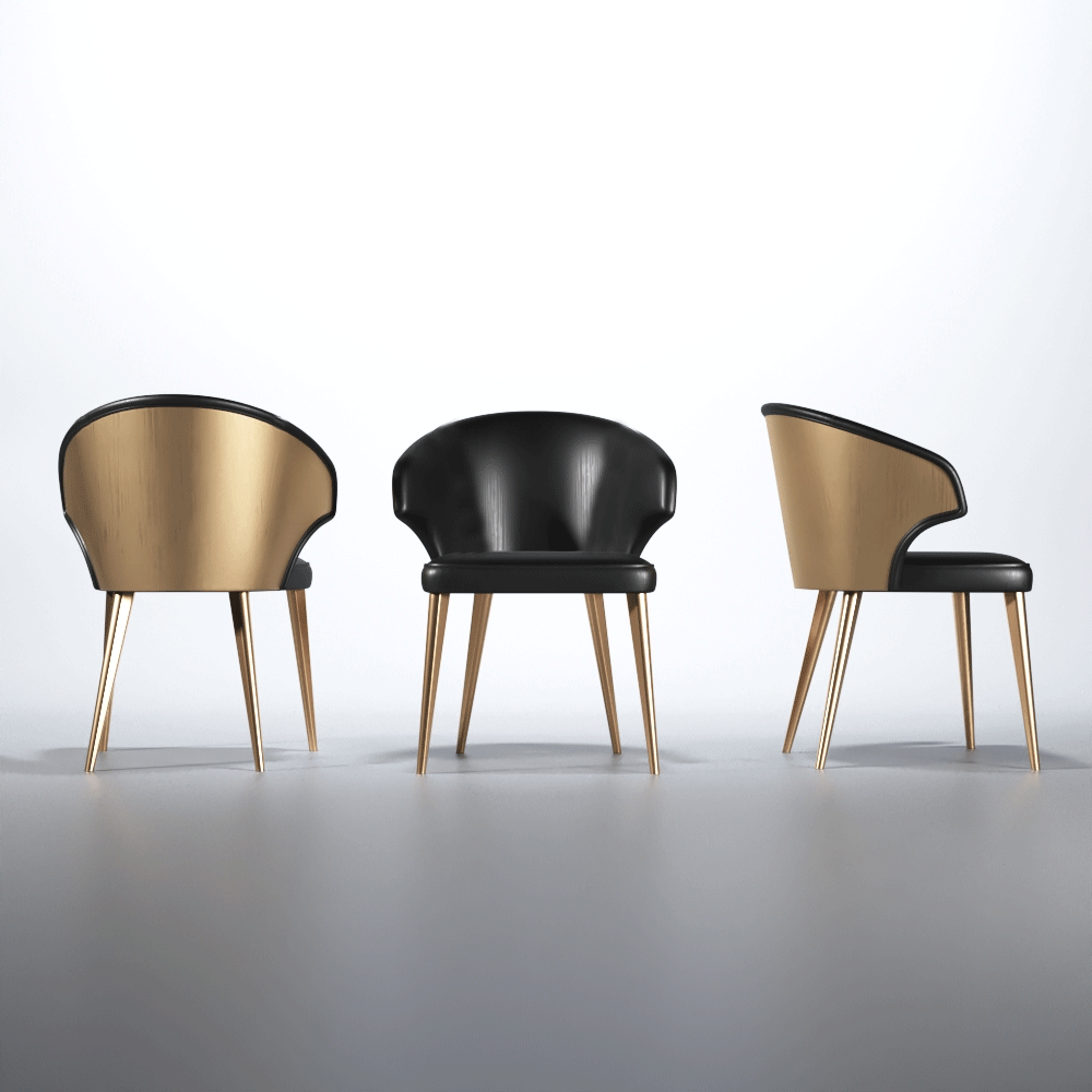 Wave Chair Dark grey i36251 By ESF Furniture