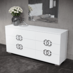 High Gloss Lacquer Dafne Bedroom Set p9854 By ESF Furniture 35